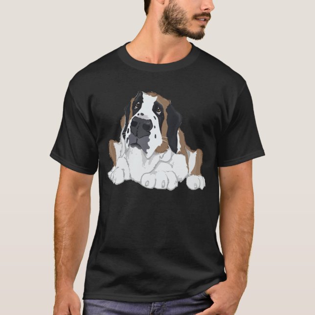 T-shirt St Bernard nenhum texto (Frente)