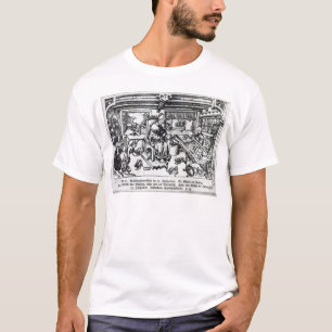 T-shirt St. Eligius como uns ourives em sua oficina