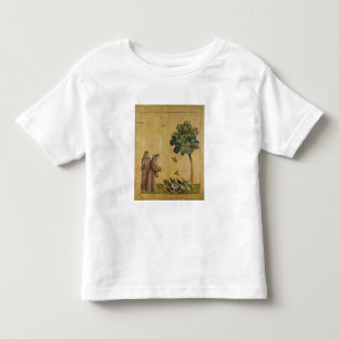 T-shirt St Francis de Assisi que preaching aos pássaros