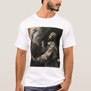 T-shirt St Francis que recebe os Stigmata