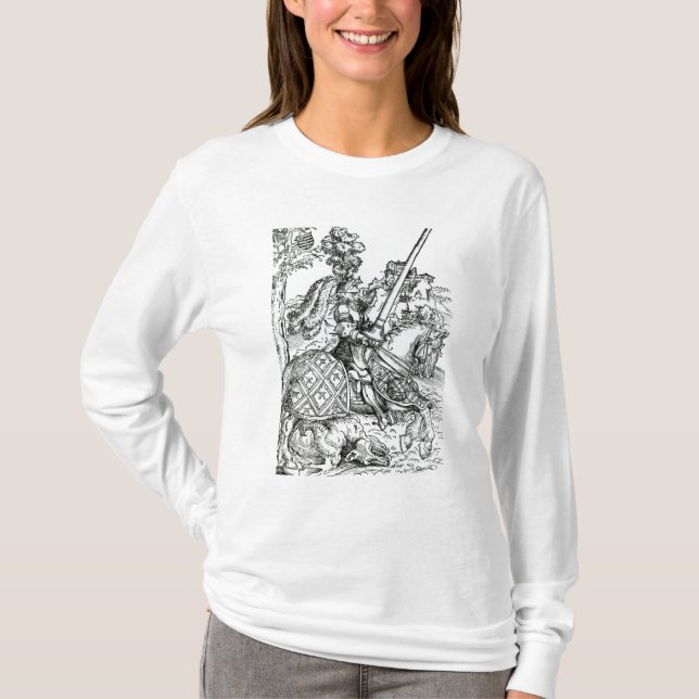 T-shirt St George a cavalo, 1507 (Frente)