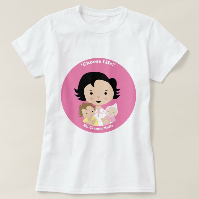 T-shirt St. Gianna Molla (Frente do Design)