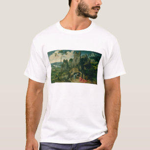 T-shirt St Jerome no deserto (óleo no painel) (veja