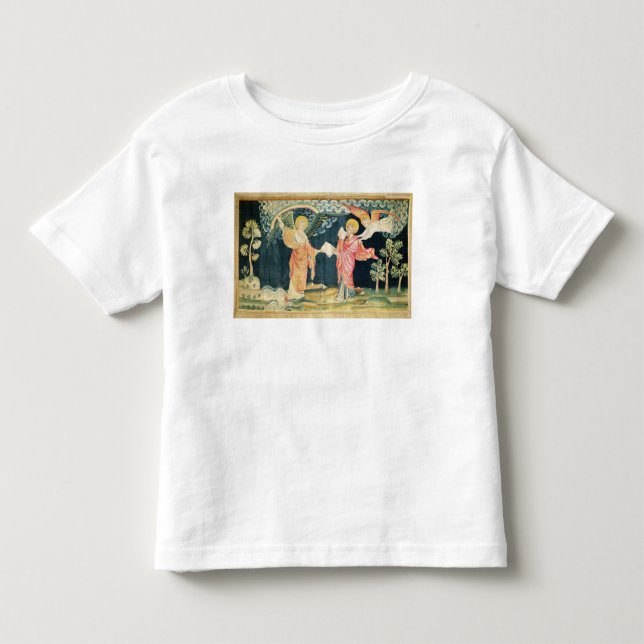 T-shirt St John que come o livro (Frente)