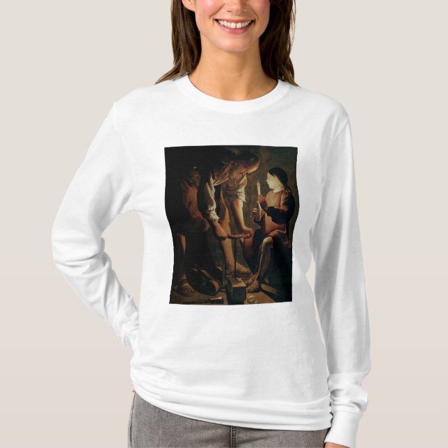 T-shirt St Joseph, carpinteiro (Frente)