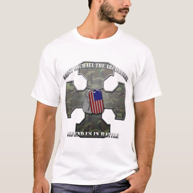 T-shirt St Michael o arcanjo (Frente)