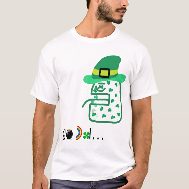 T-shirt St Patrick blá (Frente)