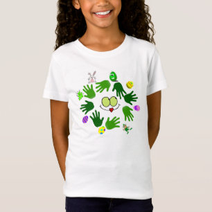 T-shirt St. T doce colorido das meninas do dia & da pásco
