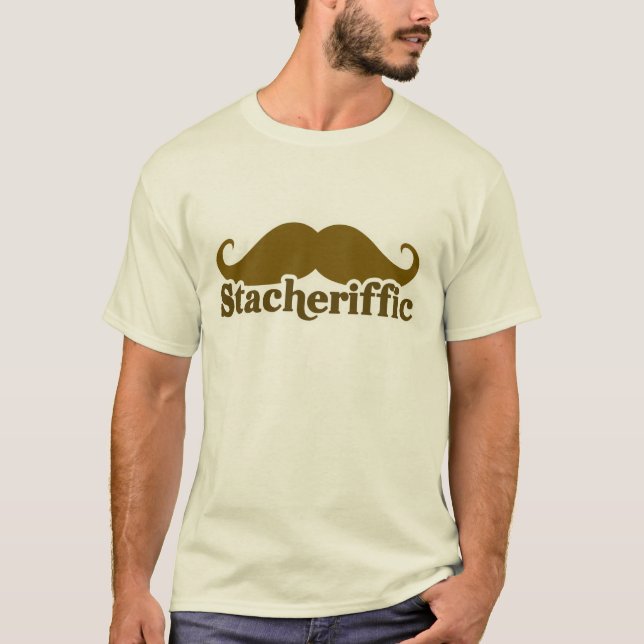 T-shirt Stacherific Mushtache (Frente)