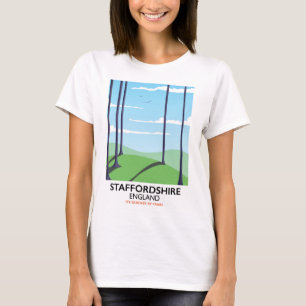 T-shirt Staffordshire England poster