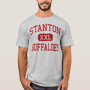 T-shirt Stanton - búfalos - meio - Stanton Texas