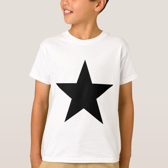 T-shirt Star Black O MUSEUM Zazzle Dons (Frente)