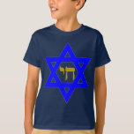 T-shirt STAR de David e Símbolo da LIFE<br><div class="desc">símbolos judeus</div>