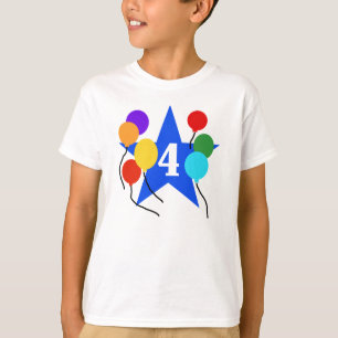 T-shirt Star o 4o aniversário