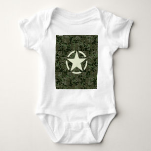 T-shirt Star Stencil Digital Woodland