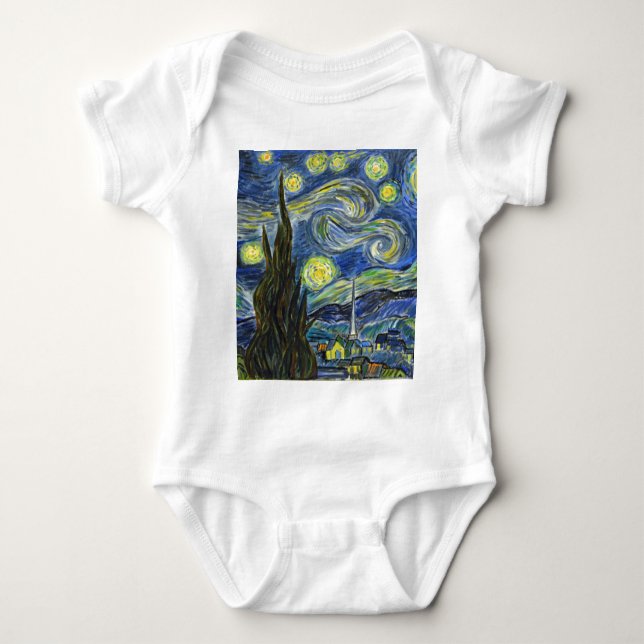 T-shirt Starry Night, Van Gogh (Frente)