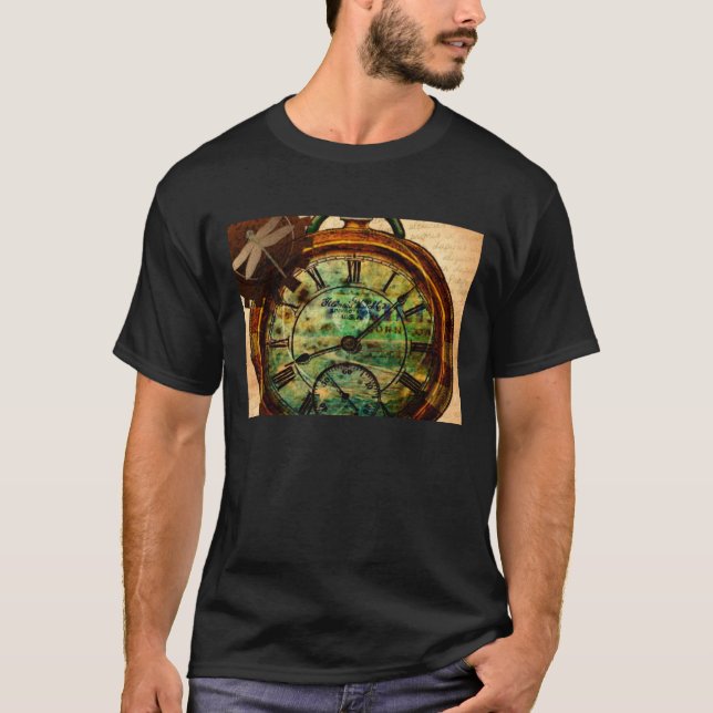 T-shirt Steampunk Timepece (Frente)