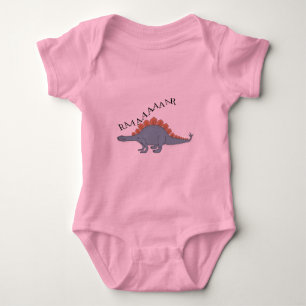 T-shirt Stegosaurus - Bebê Jersey Bodycase