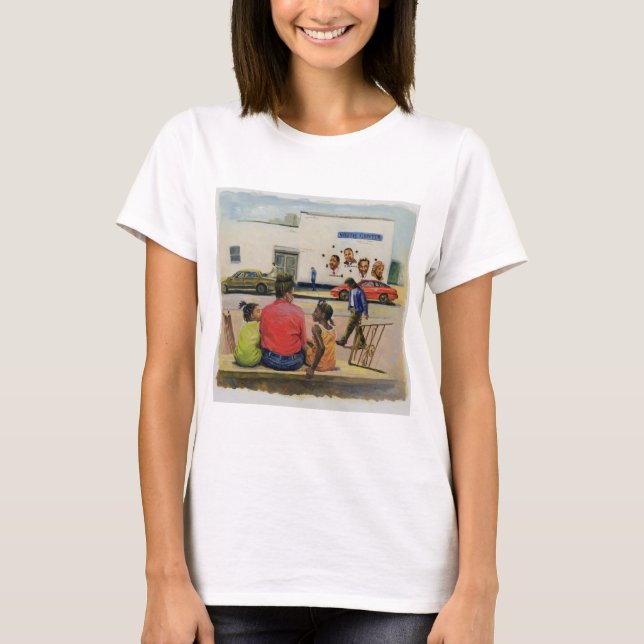 T-shirt Stoop 2000 da cidade do verão (Frente)