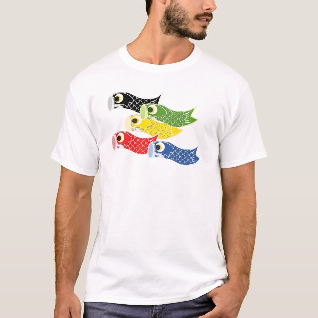 T-shirt Streamers de Carpa Kodomo-no-hi (Frente)