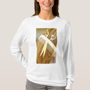 T-shirt Stylist para o cabelo