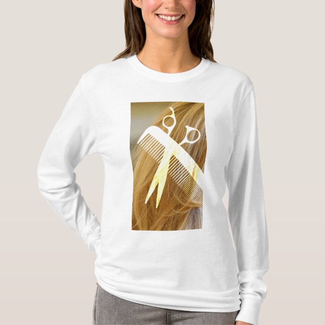 T-shirt Stylist para o cabelo (Frente)