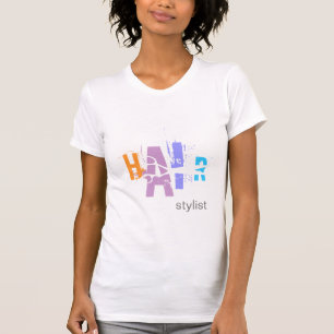 T-shirt Stylist para o cabelo