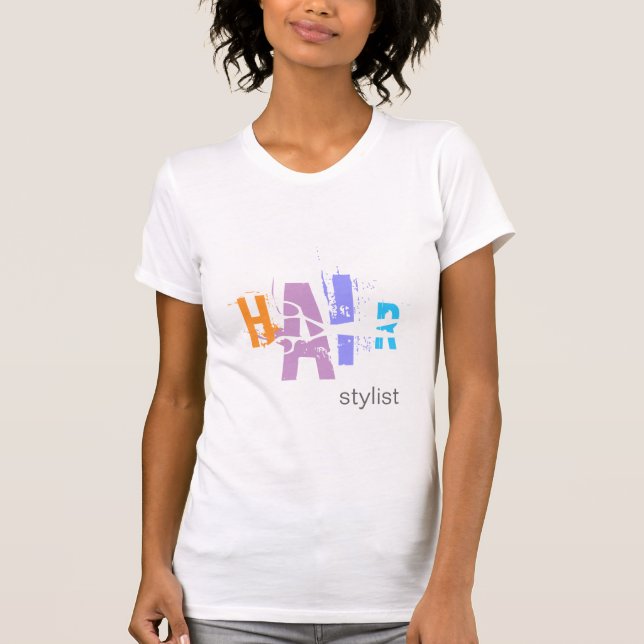 T-shirt Stylist para o cabelo (Frente)