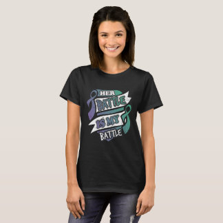 T-shirt Sua batalha é meu cancer anal da batalha