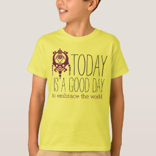 T-shirt Sua piada diz: hoje é um bom dia para...
