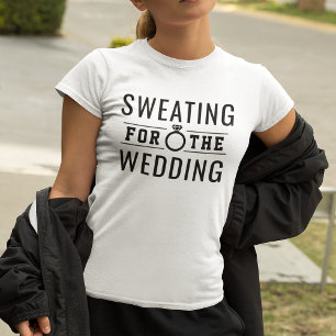 T-shirt Suando para a Ajustado de Casamento