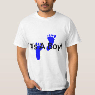 T-shirt Suas pegadas de um bebê do menino