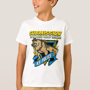 T-shirt Submissão da polícia K9
