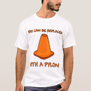 T-shirt Substituído com um pilão