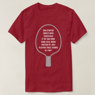 T-shirt Sucesso de Startup Vem de Trabalho Real, Não de Tê