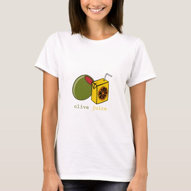 T-shirt Suco verde-oliva (Frente)