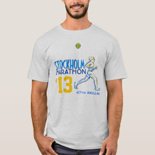 T-shirt Suecia da maratona de Éstocolmo
