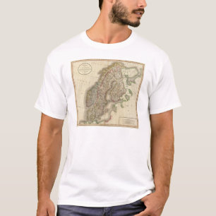 T-shirt Suecia, Dinamarca e Noruega