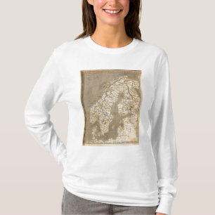 T-shirt Suecia, mapa de Noruega por Arrowsmith