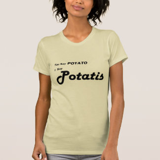 T-shirt Sueco Potatis "você diz a batata "