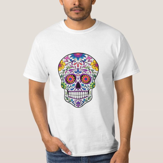 T-Shirt Sugar Skull Art (Frente)
