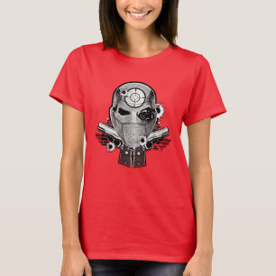 T-shirt Suicide Squad Deadshot Mask & Guns Tattoo Art