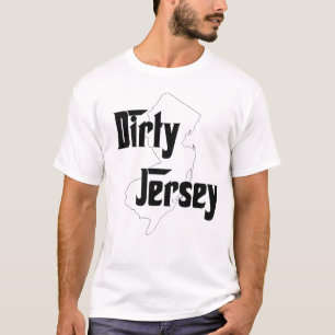 T-shirt sujo do jérsei