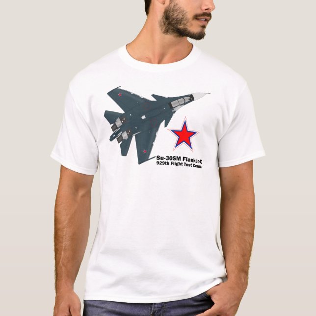 T-shirt Sukhoi Su-30SM Flanker-C VKS (Frente)