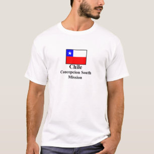 T-shirt sul da missão do Chile Concepción