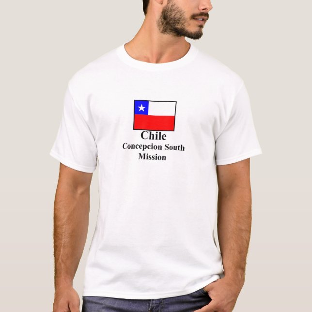T-shirt sul da missão do Chile Concepción (Frente)