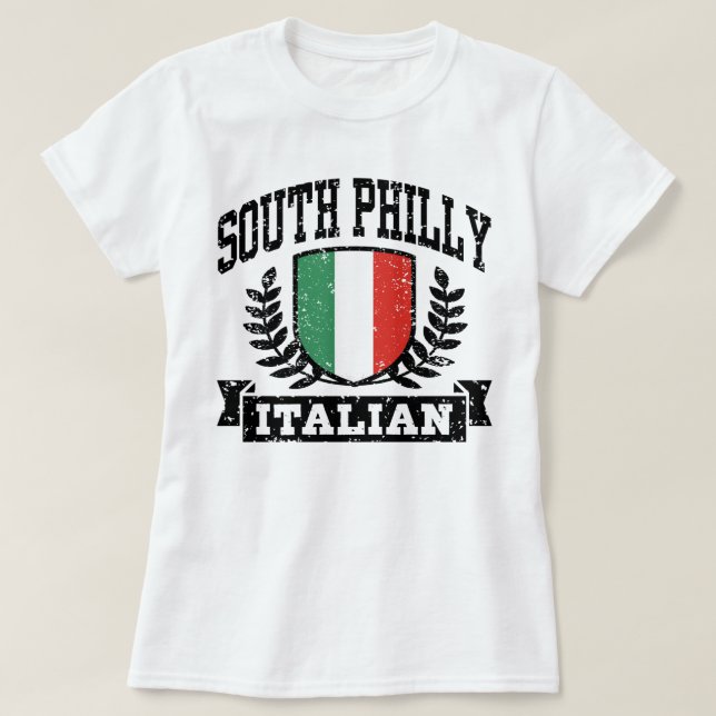 T-shirt Sul de Philly Italiano (Frente do Design)