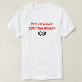 T-Shirt "Sum Ting Wong" divertido e apanhador