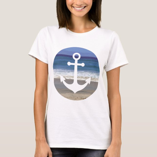 T-shirt Summer Beach Anchor (Frente)