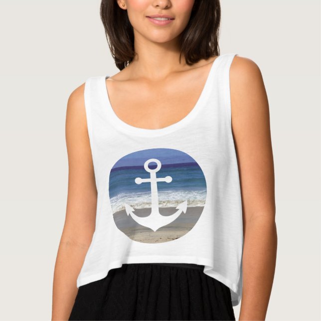 T-shirt Summer Beach Anchor (Frente)